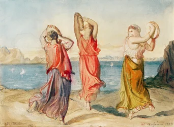 Drei Tamburintänzerinnen, 1843